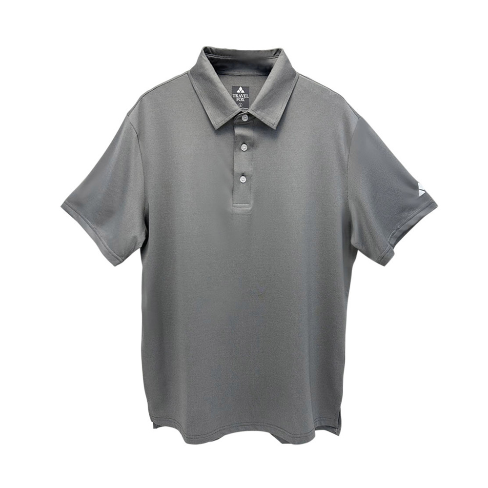 男裝 銀纖維抗菌除臭機能POLO衫-銀灰